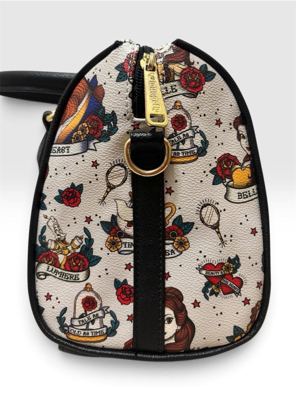 Rare Loungefly Disney Beauty & the Beast Tattoo Collection Satchel - Picture 4 of 7